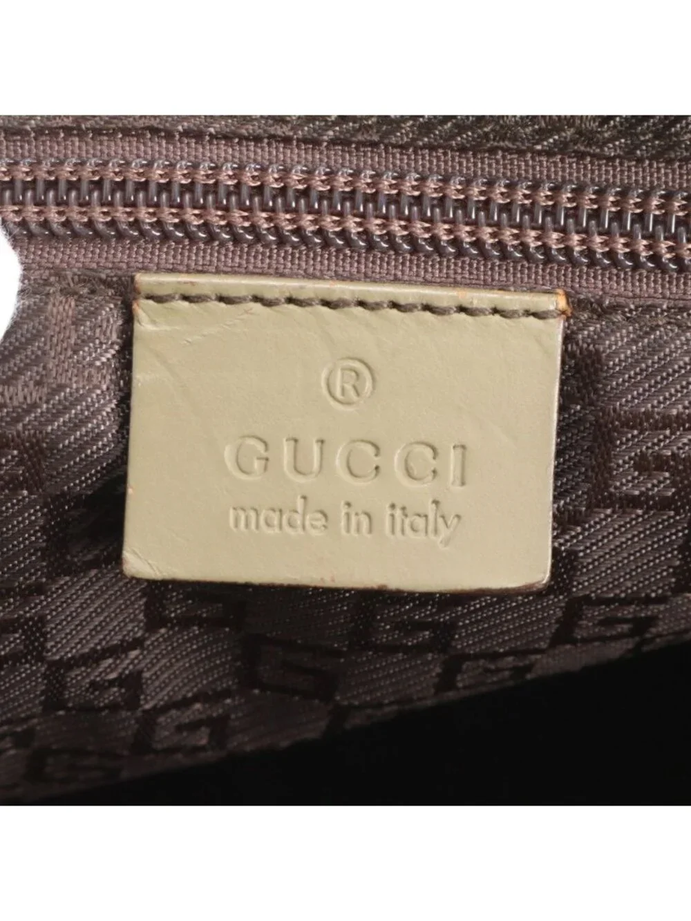 Gucci 019 Leather Nylon Tote Shoulder Business Document